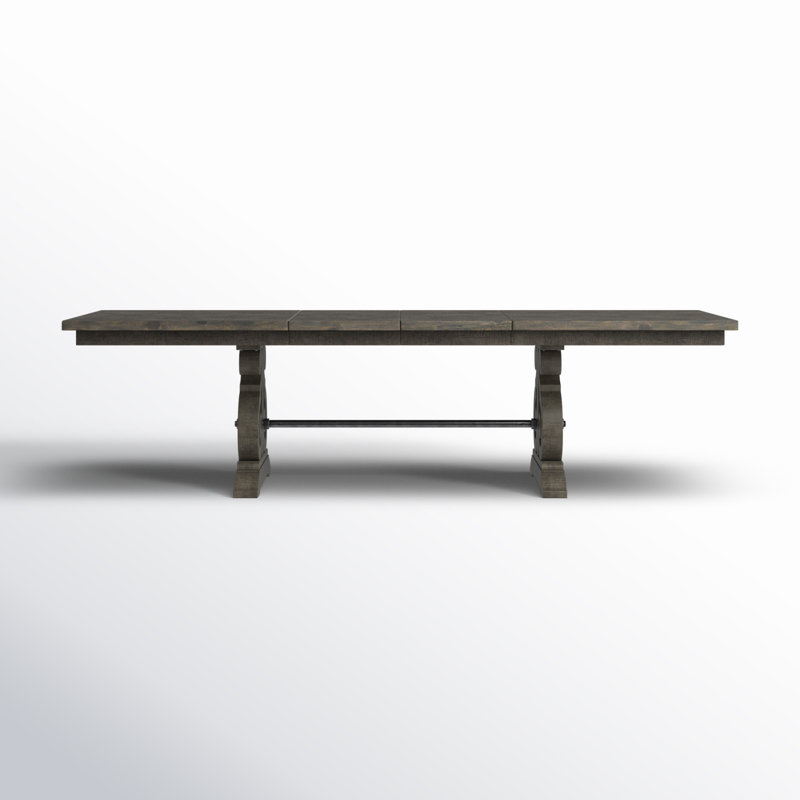Canora Grey Kalysia 42'' Solid Wood Trestle Dining Table